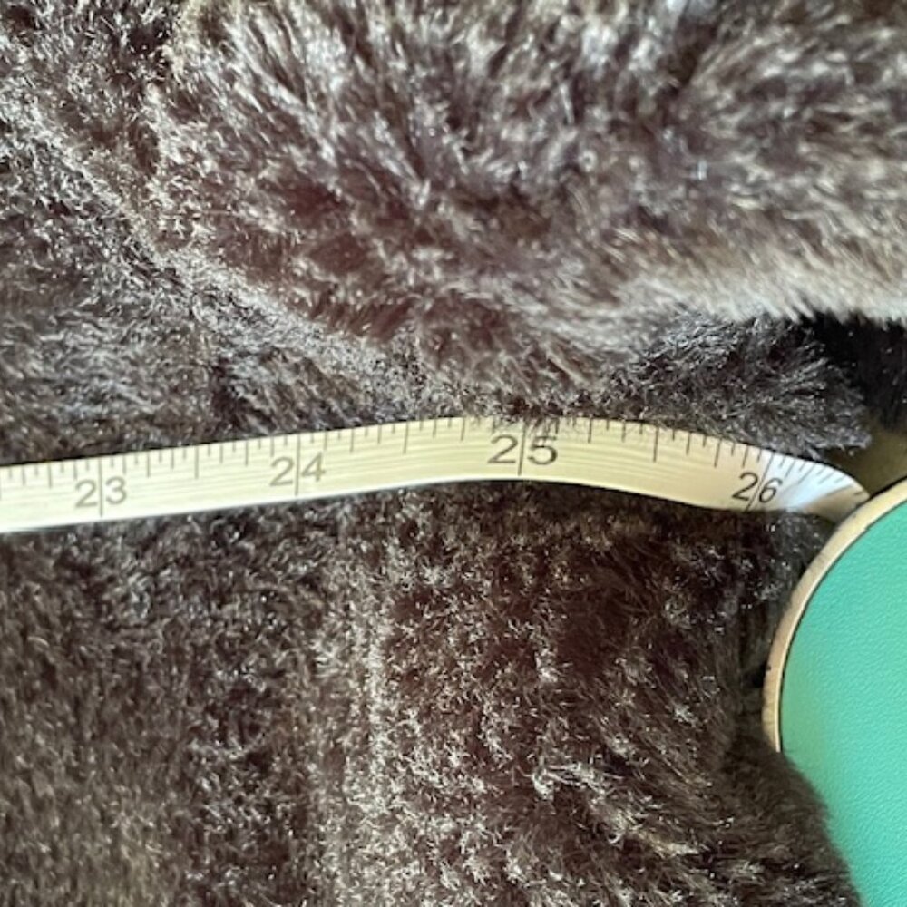MARALYN & ME Faux Fur Snap Front High Collar Jacket Black Junior XL - Picture 14 of 16